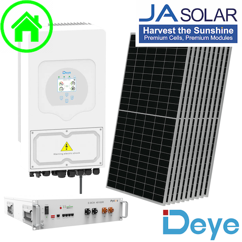 Kit Casa Verde 2024 - 5 kW monofazat, baterii 5 kWh