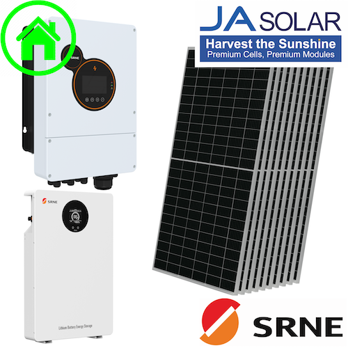 Kit Casa Verde 2024 - 4 kW monofazat, baterii 5 kWh