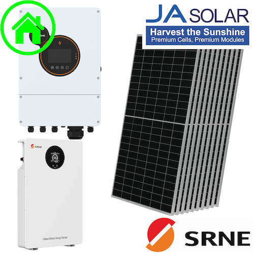 Kit Casa Verde 2024 - 4 kW trifazat, baterii 5 kWh